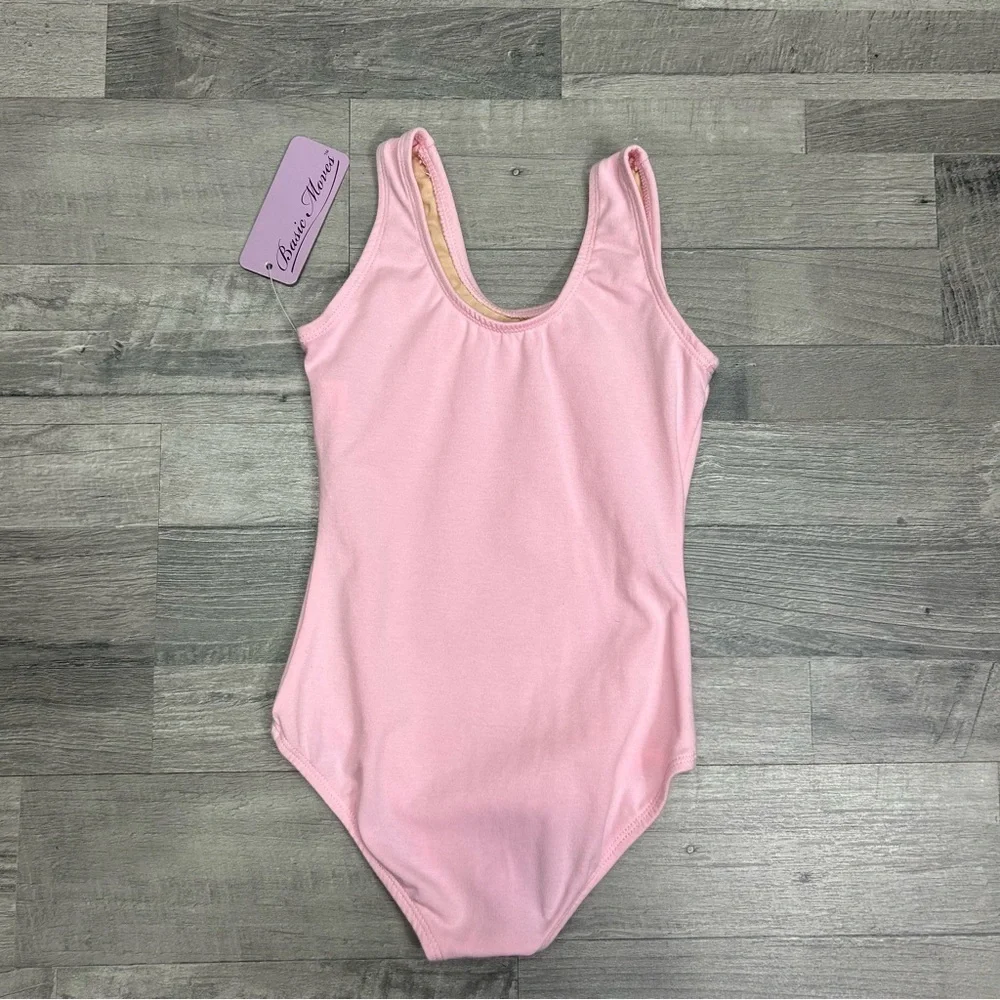 Basic Moves Toddler Girls Pink Leotard 4/5